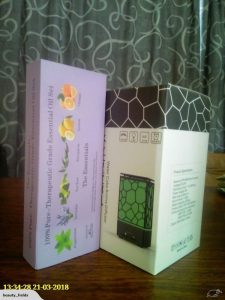 Cube Aromatherapy Diffuser + 6 Oils Gift Pack 1