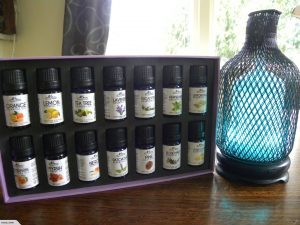 Metal Aromatherapy Diffuser + 14 Oils Gift Pack 7